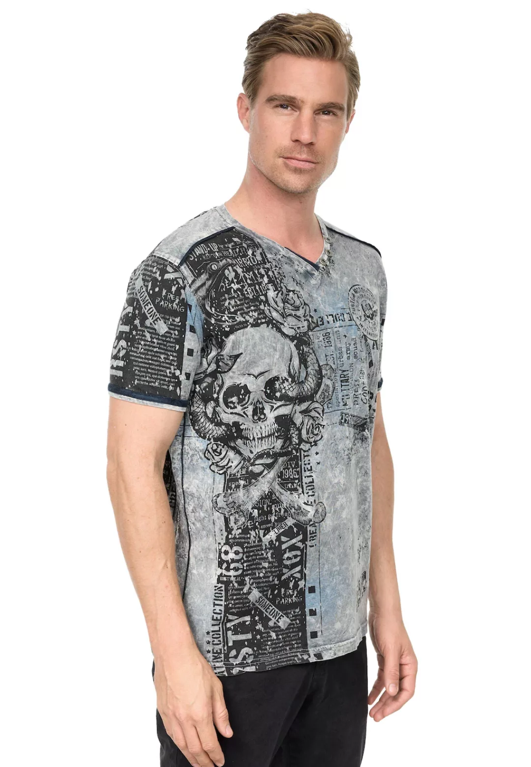 Rusty Neal T-Shirt "Rusty Neal T-Shirt", mit coolem Allover-Print günstig online kaufen