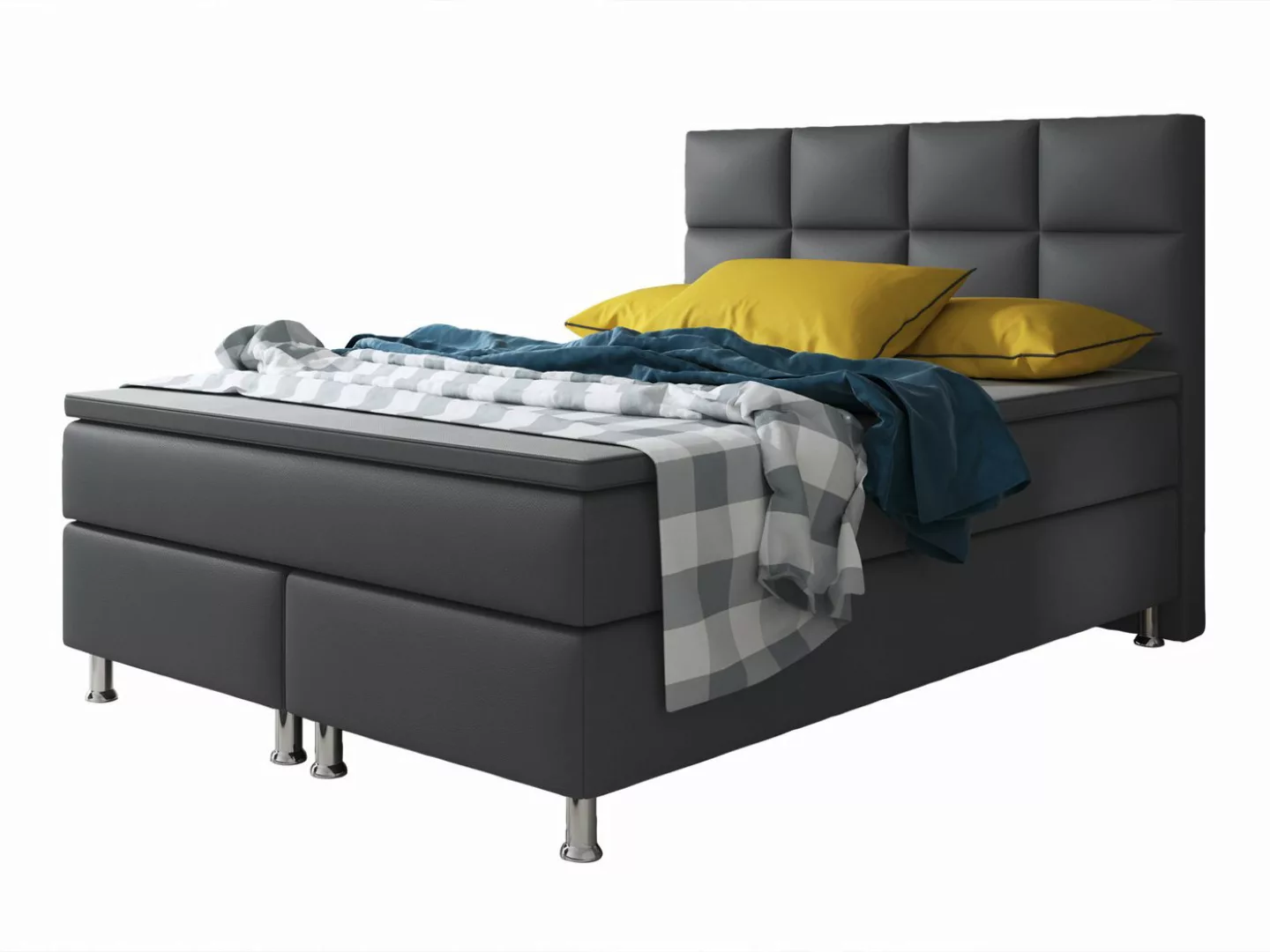 inter Boxspringbett Miami 140x200 cm inkl. Topper (Komplettbett, inkl.Kopft günstig online kaufen