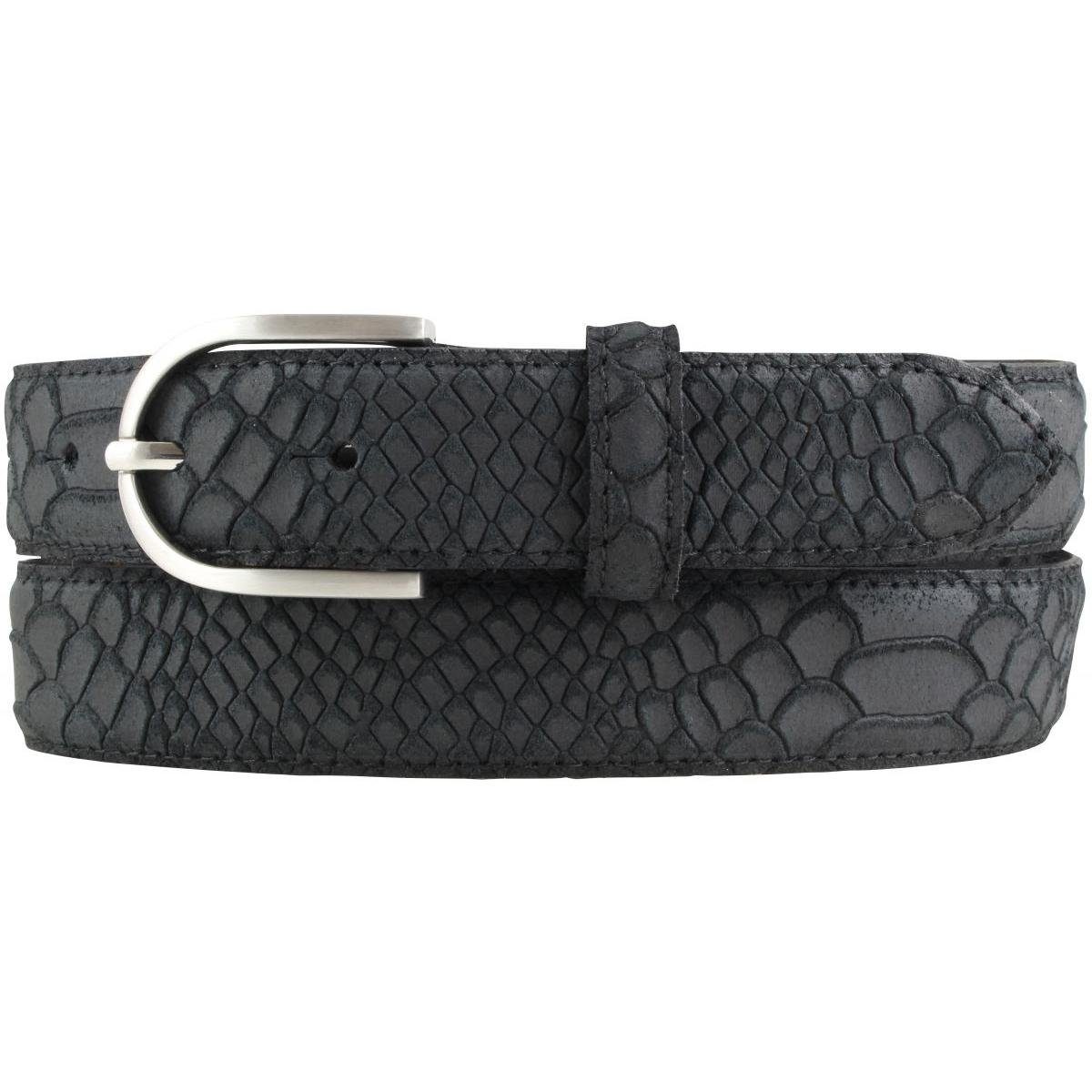 BELTINGER Ledergürtel Damen-Gürtel mit Pythonprägung 3 günstig online kaufen