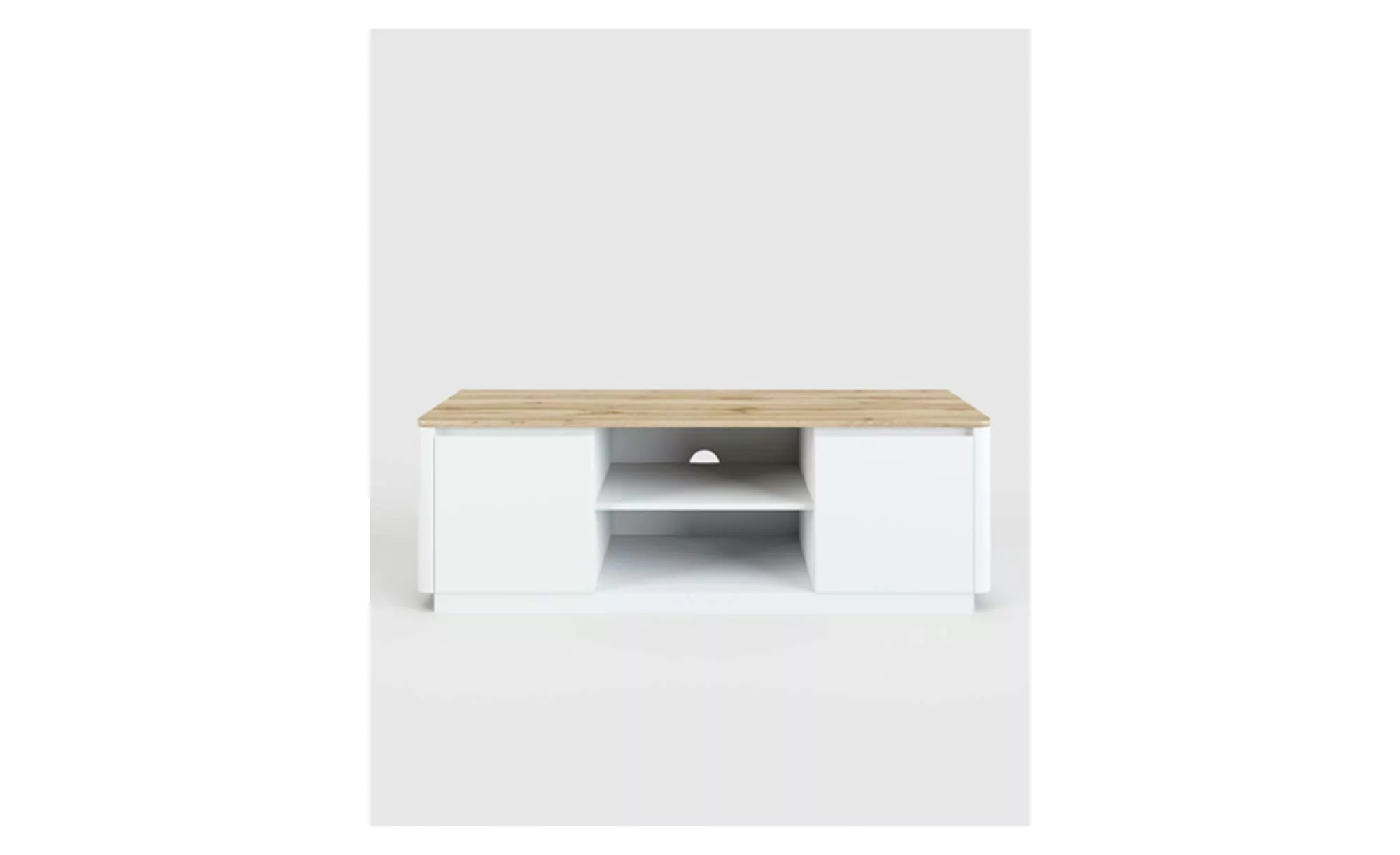 Lowboard ¦ weiß ¦ Maße (cm): B: 144 H: 47,7 Kommoden & Sideboards > Kommode günstig online kaufen