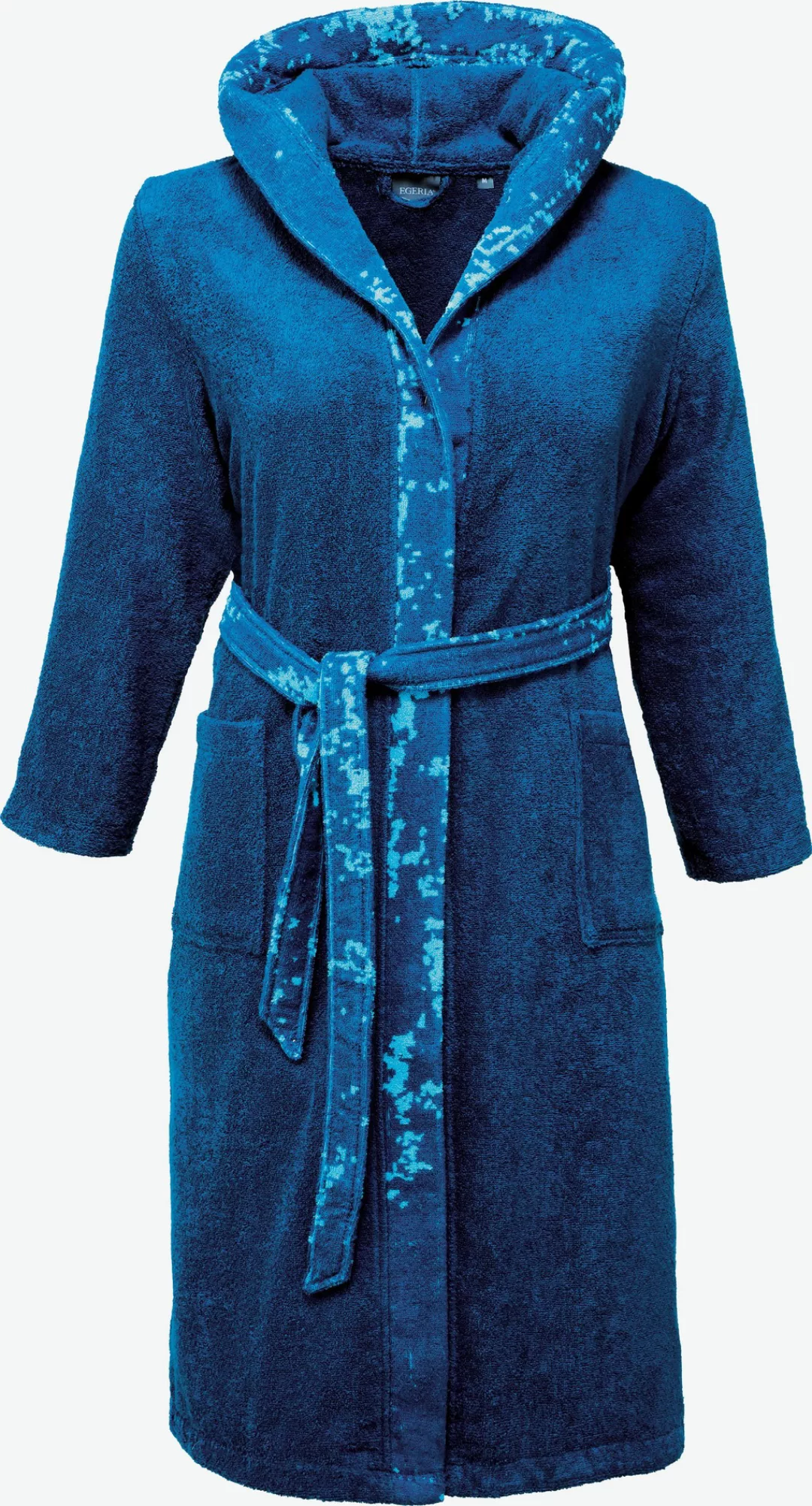 Egeria Damenbademantel "Rena", (1 St.), mit farblich abgesetzter Kapuze und günstig online kaufen