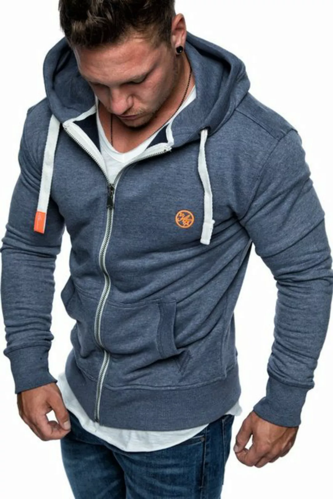 Amaci&Sons Kapuzenpullover TALLAHASSEE Herren Zipper Hoodie Herren Basic Ko günstig online kaufen