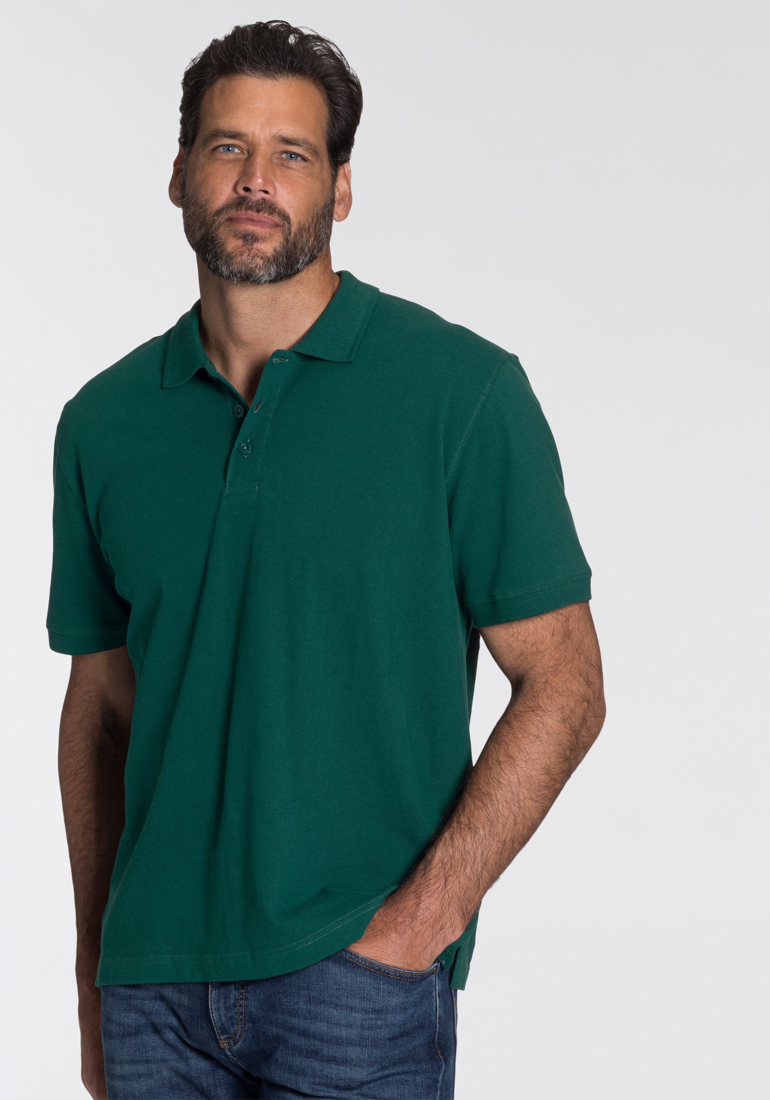 Man's World Poloshirt Kurzarm, lockere Passform, günstig online kaufen