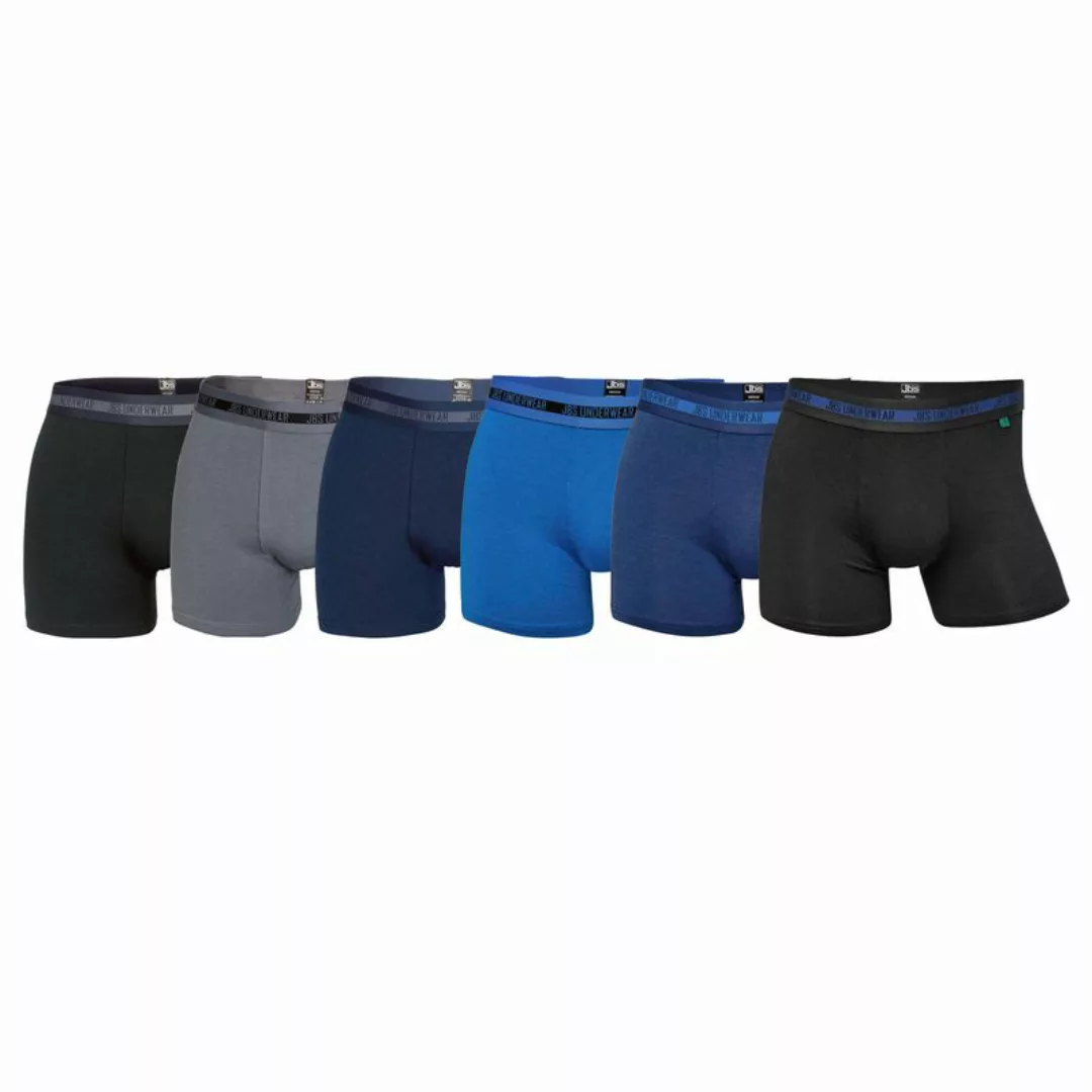 JBS Herren Boxer Shorts, 6er Pack - Pants, atmungsaktiv, Single Jersey, Str günstig online kaufen
