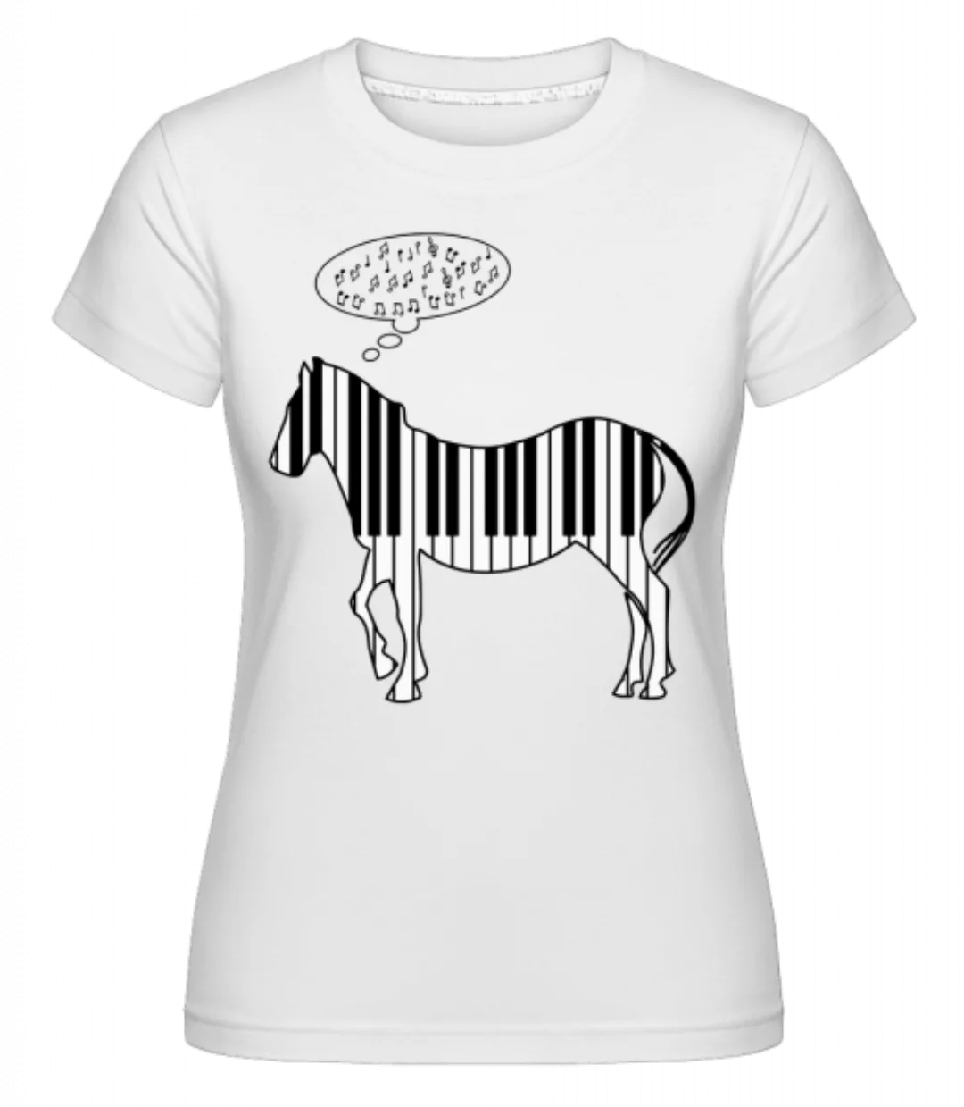 Klavier Zebra · Shirtinator Frauen T-Shirt günstig online kaufen