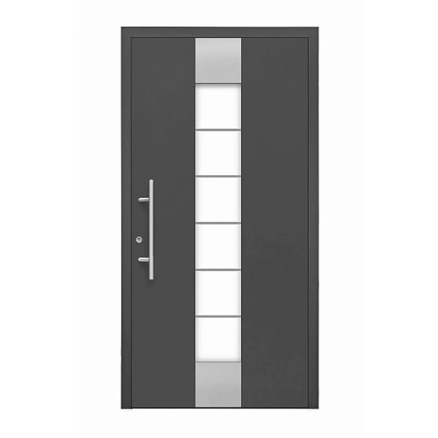 Aluminium-Haustür Moderno M310/P 110 x 210 cm Anthrazit Metallic Anschlag L günstig online kaufen