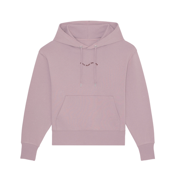 Damen Oversized Pullover/hoodie Aus Bio-baumwolle Mtws - Flieder günstig online kaufen