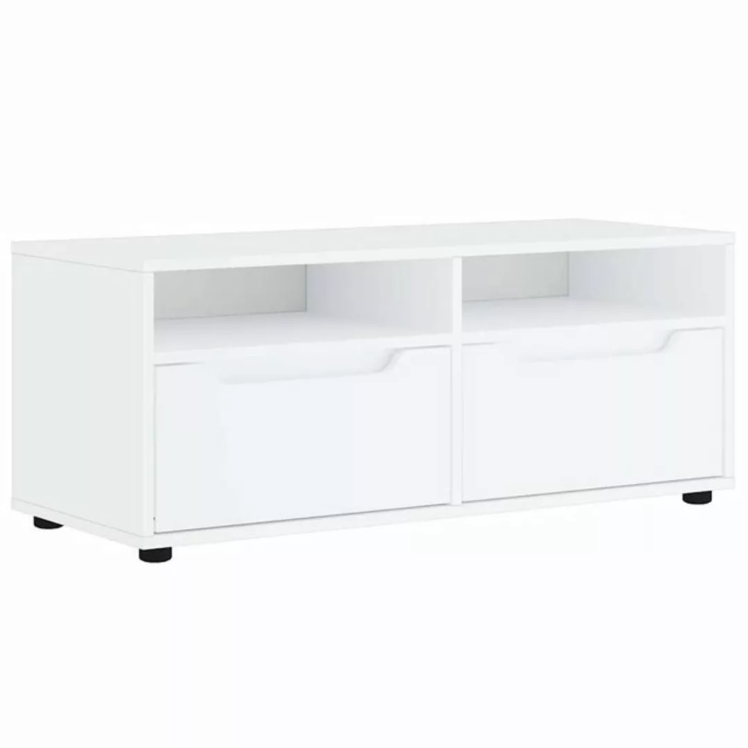 vidaXL TV-Schrank TV-Schrank VISNES Weiß 100x40x38 cm Holzwerkstoff (1-St) günstig online kaufen