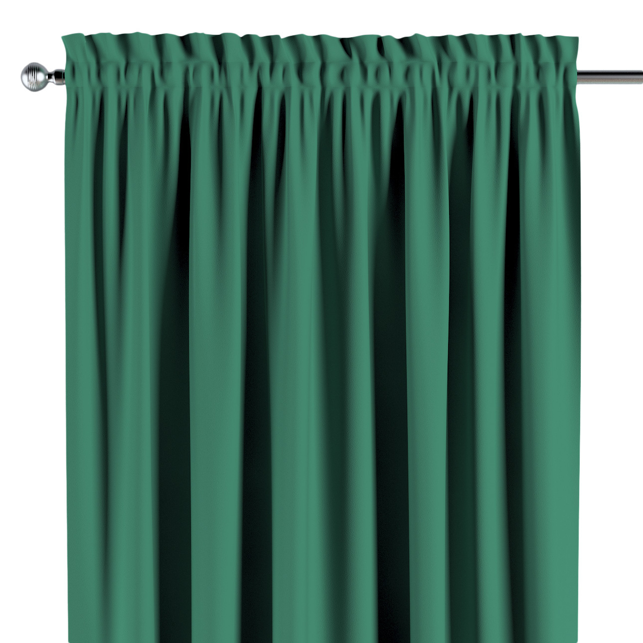 Vorhang mit Tunnel und Köpfchen, grün, Blackout 300 cm (269-46) günstig online kaufen