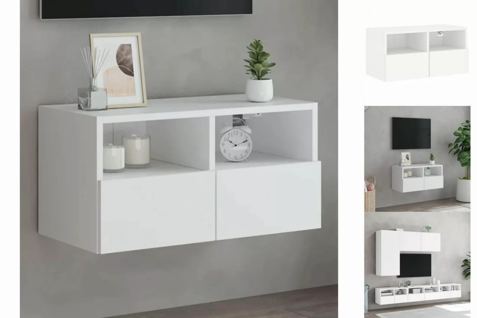 vidaXL TV-Schrank TV-Wandschrank Weiß 60x30x30 cm Spanplatte günstig online kaufen