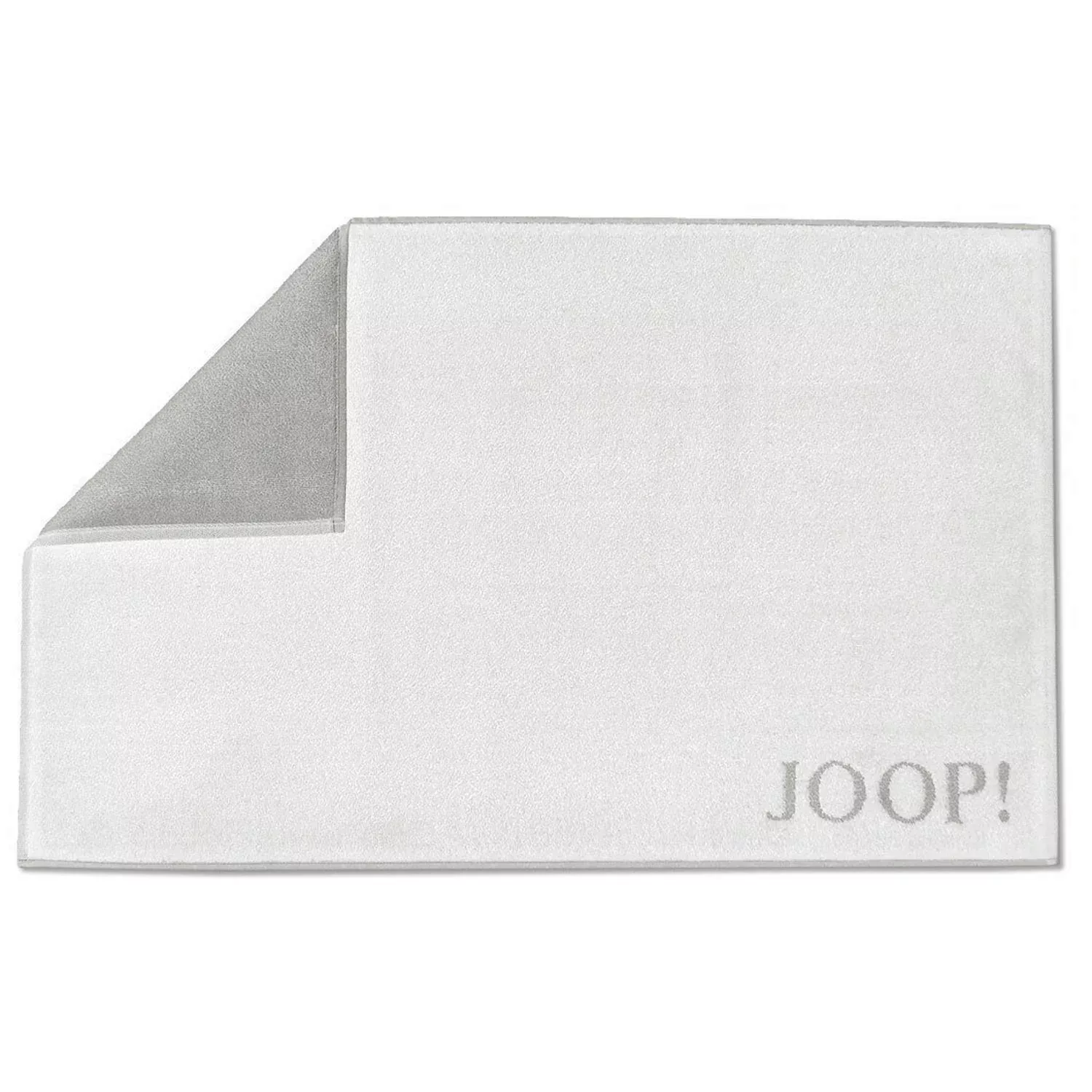 Joop! Badematte Duschvorleger Badvorleger 1600-067 Weiß Silber 50x80 günstig online kaufen