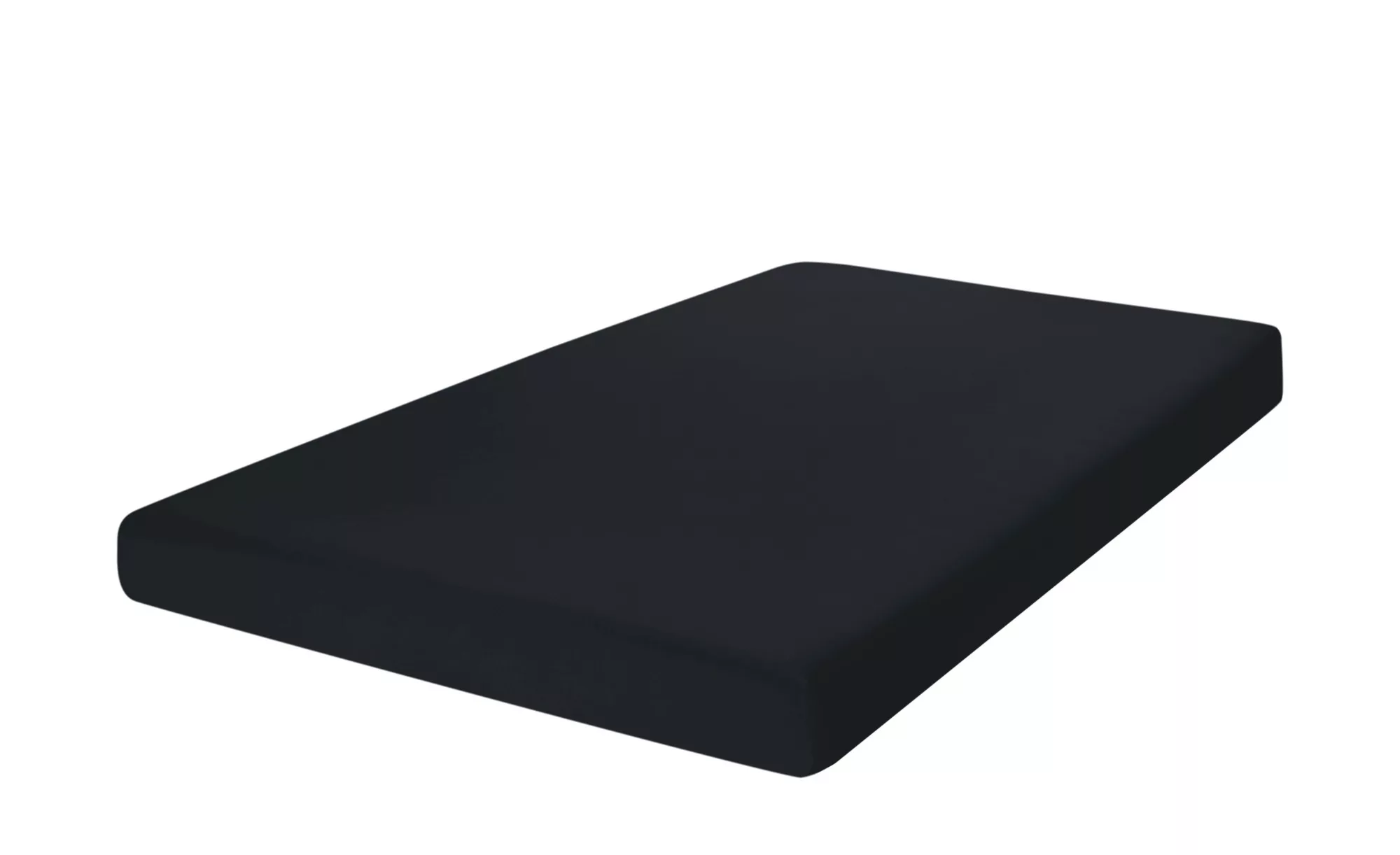 como Boxspring-Spannbettlaken  Uni Jersey 3700 ¦ schwarz ¦ Maße (cm): B: 90 günstig online kaufen