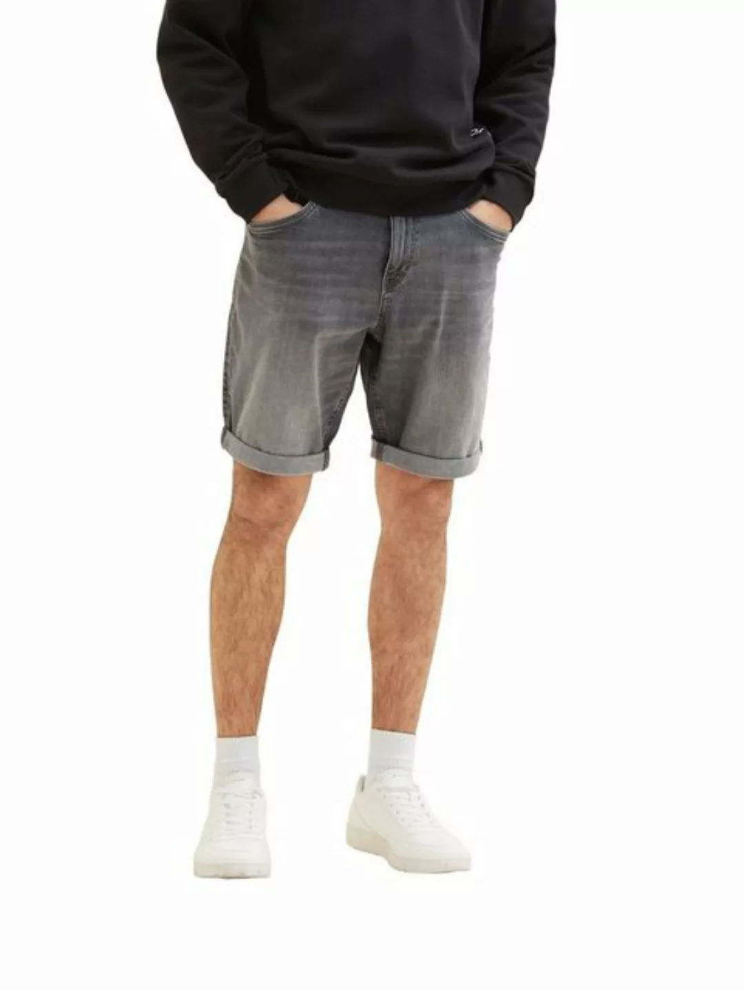 TOM TAILOR Jeansshorts Knielange Jeans Shorts JOSH 5331 in Grau günstig online kaufen