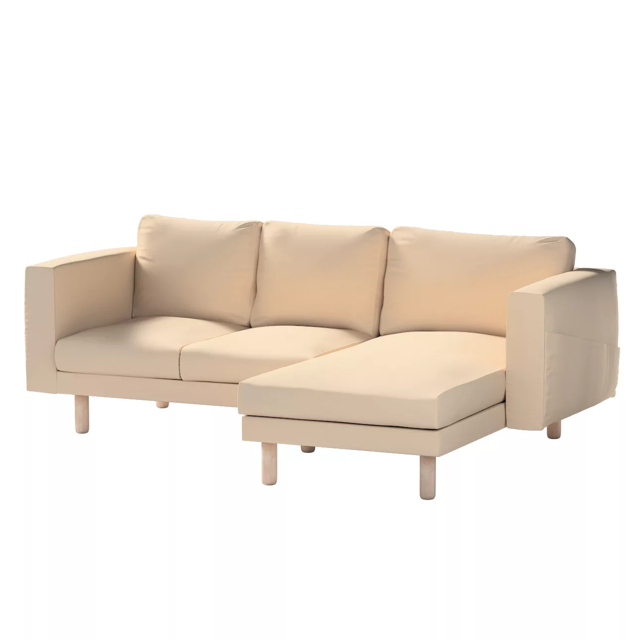 Bezug für Norsborg 3-Sitzer Sofa mit Recamiere, creme-beige, Norsborg Bezug günstig online kaufen