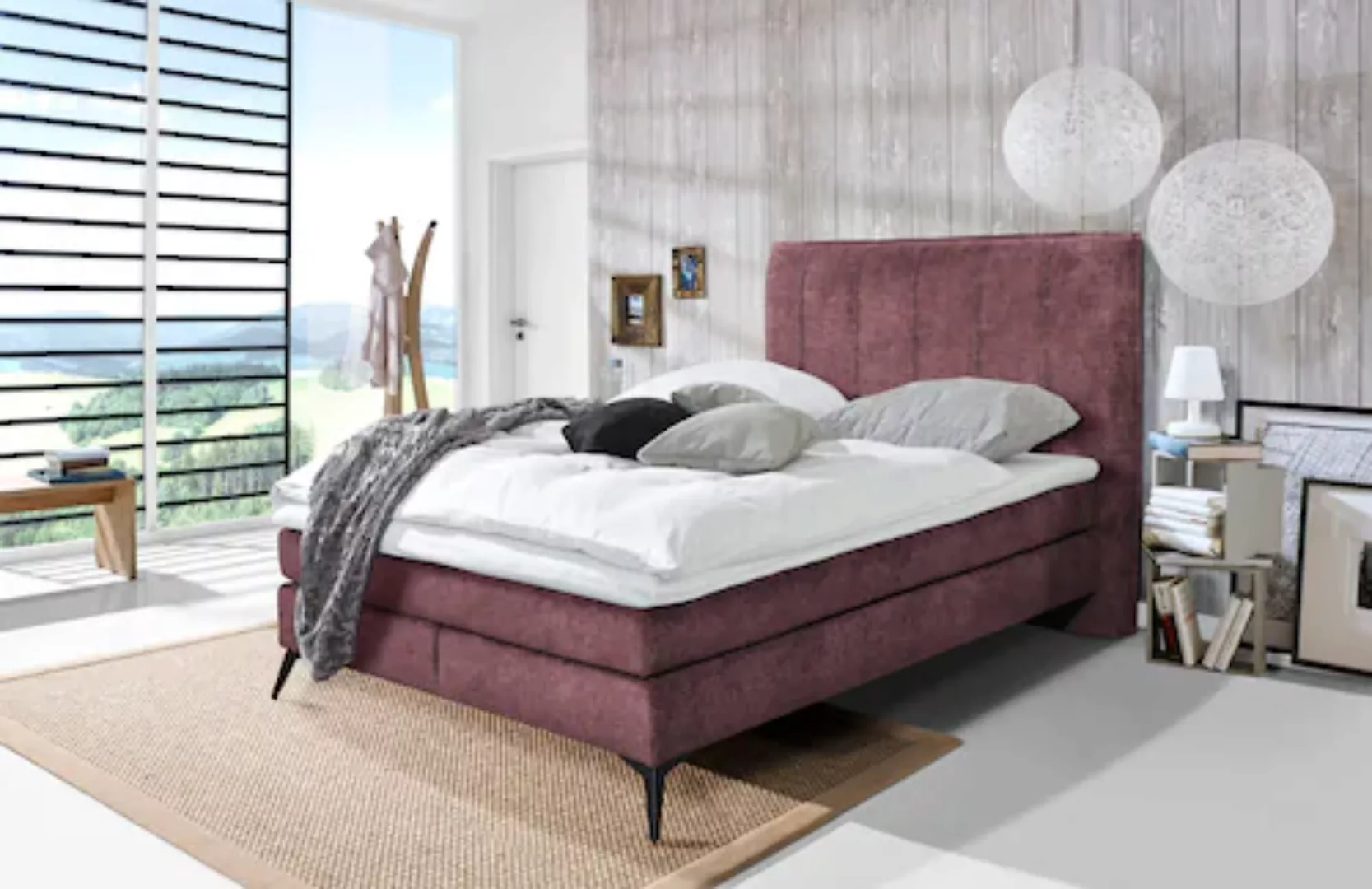 DELA Design Boxspringbett "Dora", in verschiedenen Größen bestellbar, Farbv günstig online kaufen