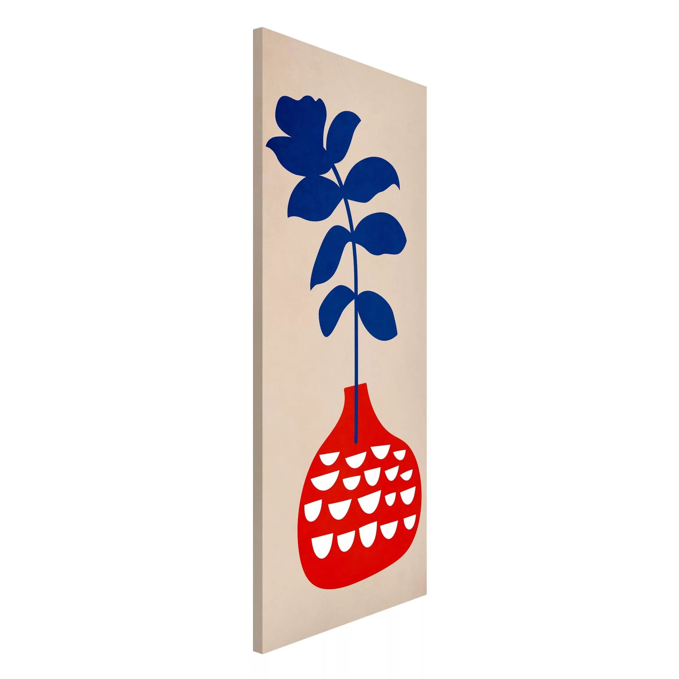 Magnettafel Red Flower Vase günstig online kaufen