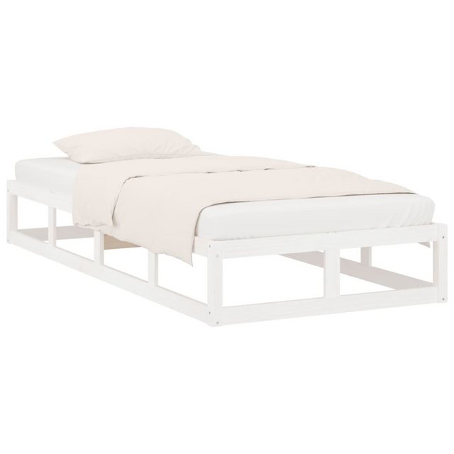 vidaXL Bett Massivholzbett Weiß 100x200 cm günstig online kaufen