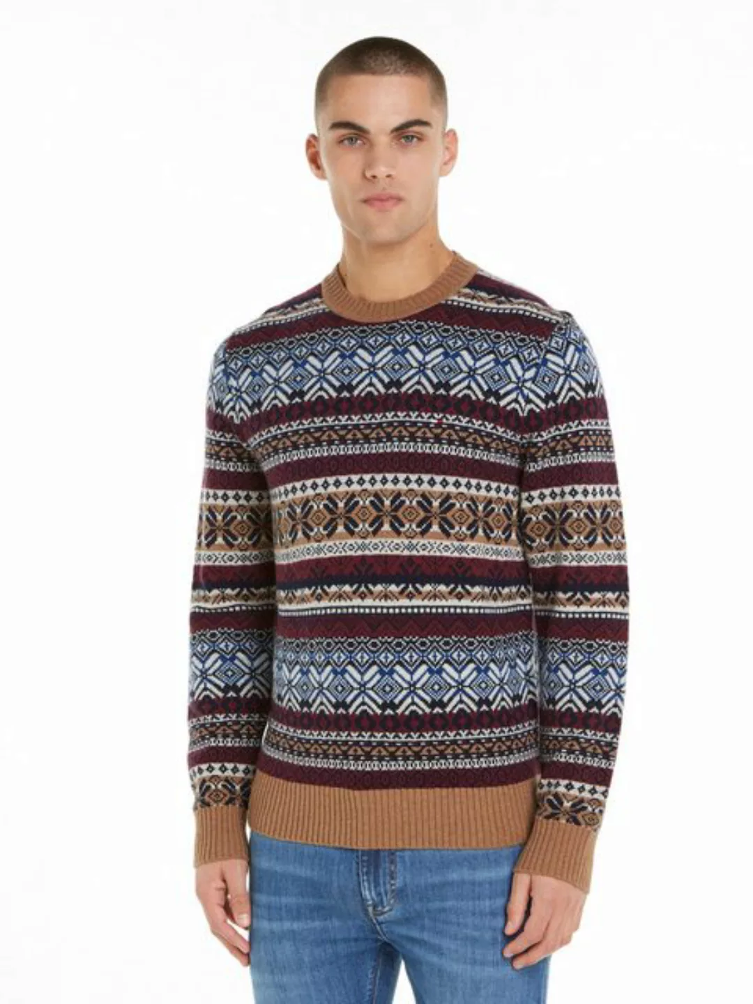 Tommy Hilfiger Rundhalspullover "GIFTING WOOL BLEND FAIRISLE C NK", mit meh günstig online kaufen