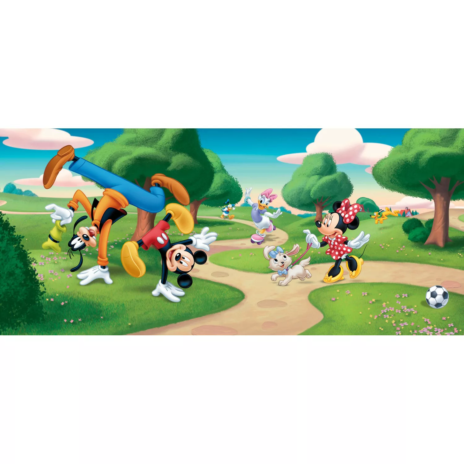 Disney Poster Micky Maus Grün Blau und Rot 202 x 90 cm 600871 günstig online kaufen