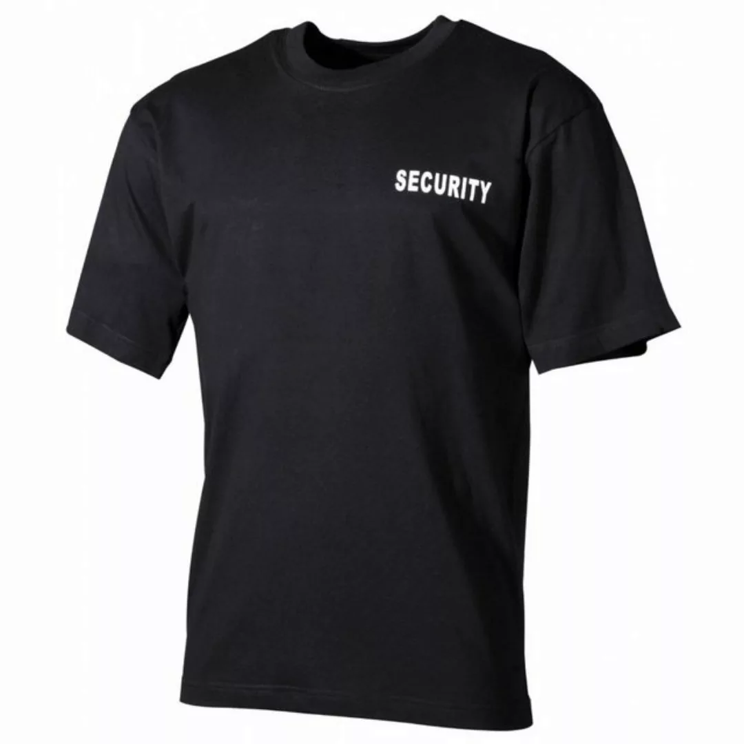 MFH T-Shirt T-Shirt, schwarz, Security, bedruckt - S (1-tlg) bedruckt günstig online kaufen