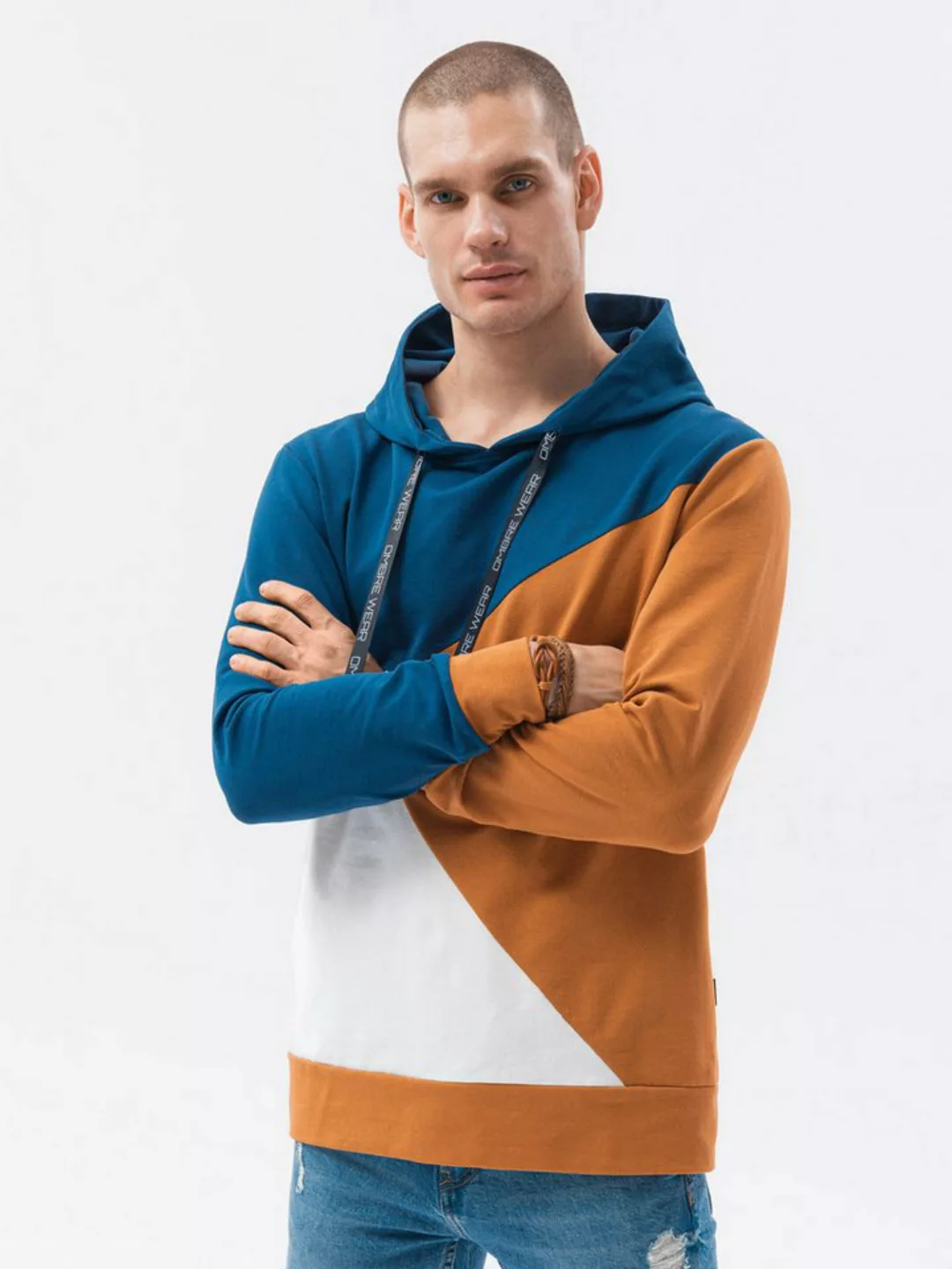 OMBRE Kapuzensweatshirt Klassisches Sweatshirt mit Kapuze für Männer günstig online kaufen