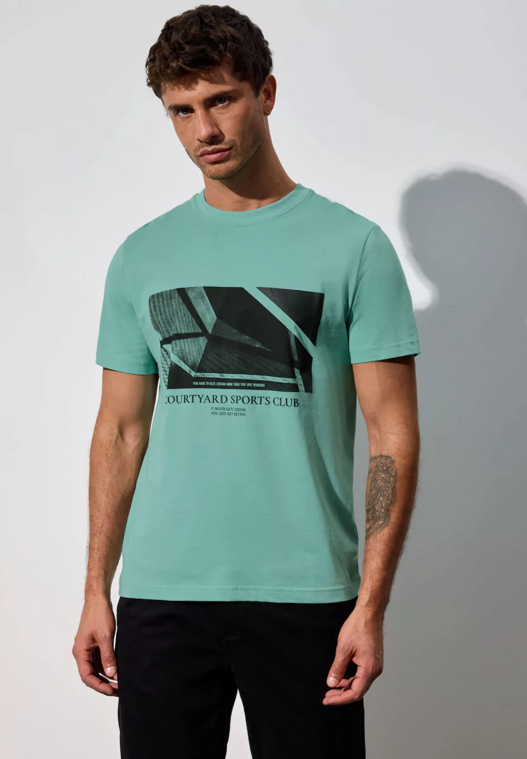 STREET ONE MEN T-Shirt, aus reiner Baumwolle günstig online kaufen