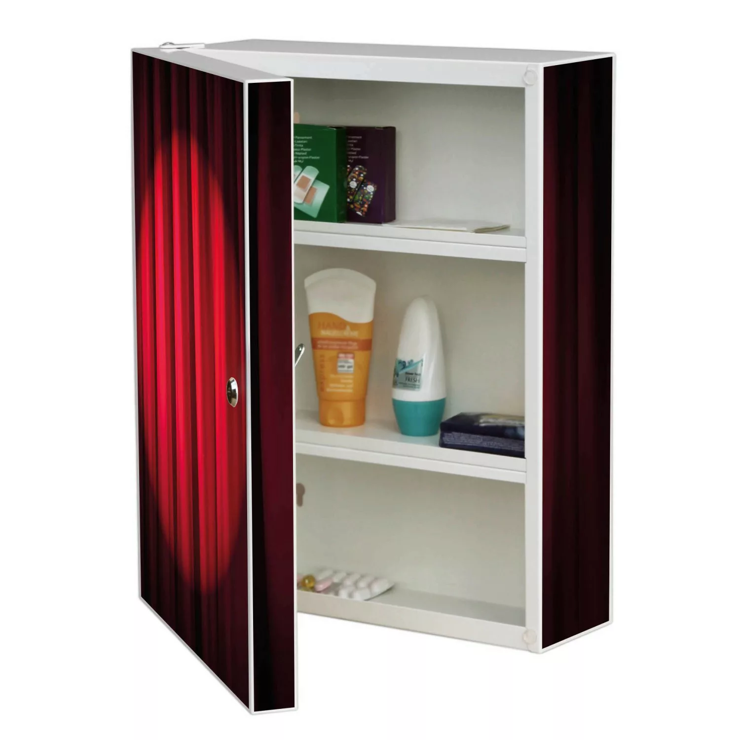 Banjado XXL Medizinschrank Abschliessbar 35x46x15cm Arzneischrank Weiß Aus günstig online kaufen