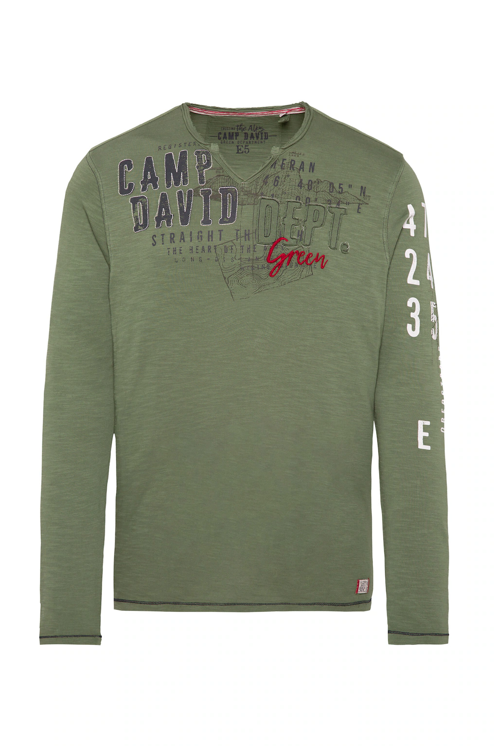 CAMP DAVID Langarmshirt, aus Baumwolle günstig online kaufen