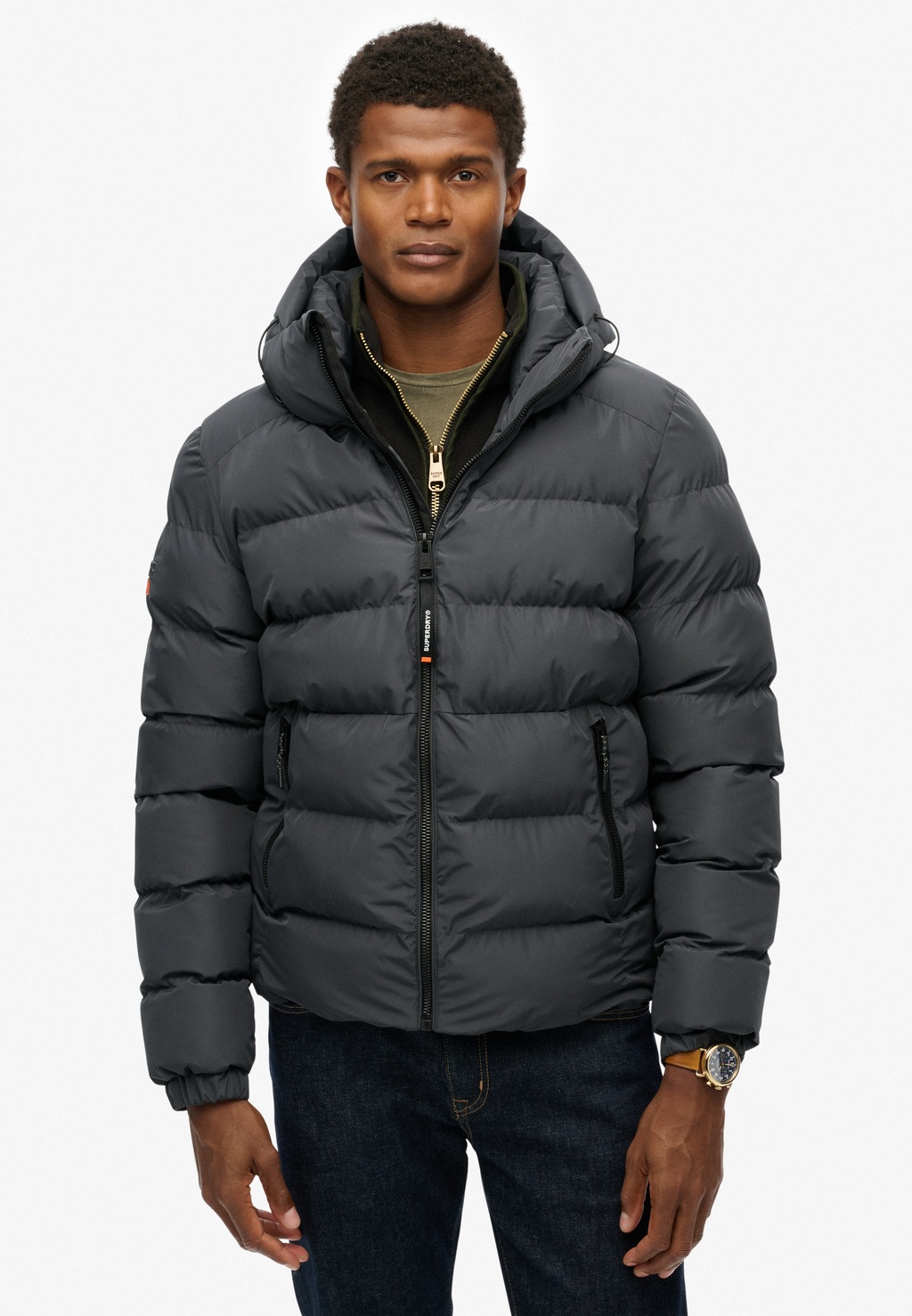 Superdry Steppjacke "HOODED SPORTS PUFFER JACKET", mit Kapuze günstig online kaufen