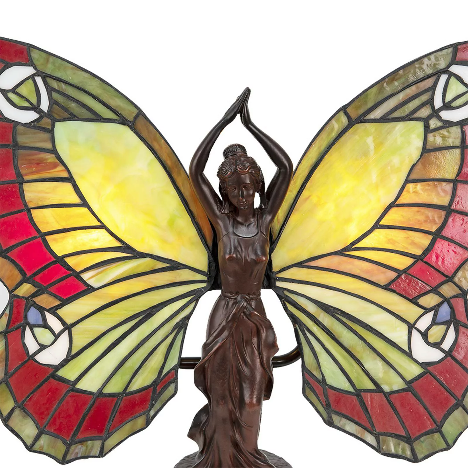 Tischlampe 5LL-6085 Schmetterling im Tiffany-Stil günstig online kaufen