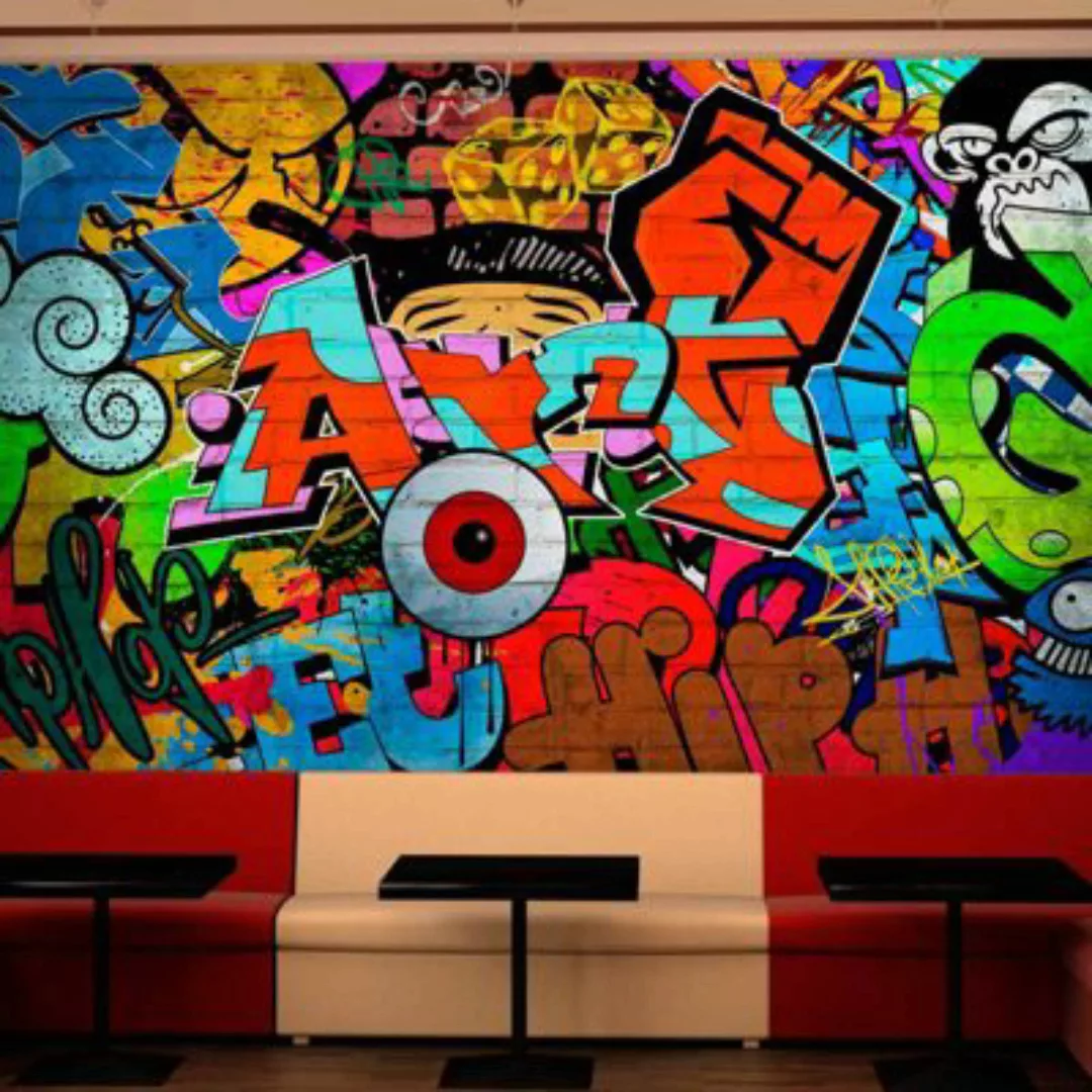 artgeist Fototapete Graffiti art mehrfarbig Gr. 150 x 105 günstig online kaufen