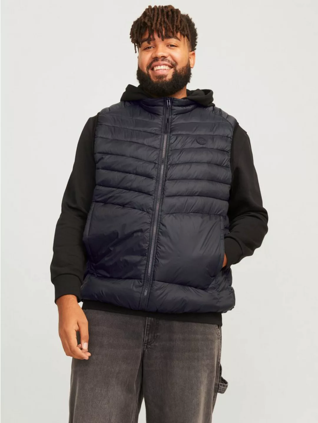 Jack & Jones PlusSize Kurzweste JJESPRINT BODYWARMER COLLAR NOOS PLS günstig online kaufen