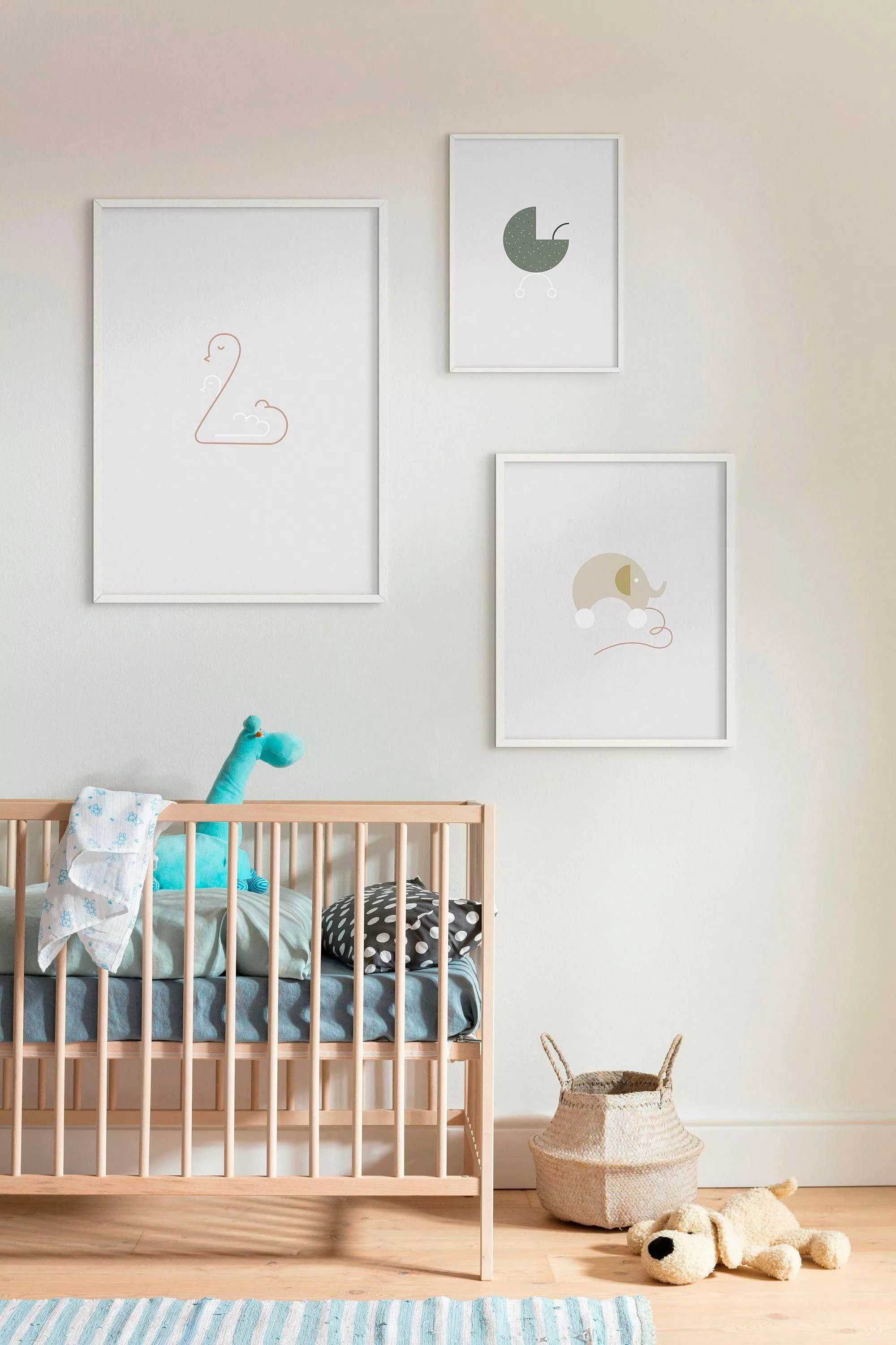 Komar Poster "Baby Welcome", Tiere, (1 St.), Kinderzimmer, Schlafzimmer, Wo günstig online kaufen