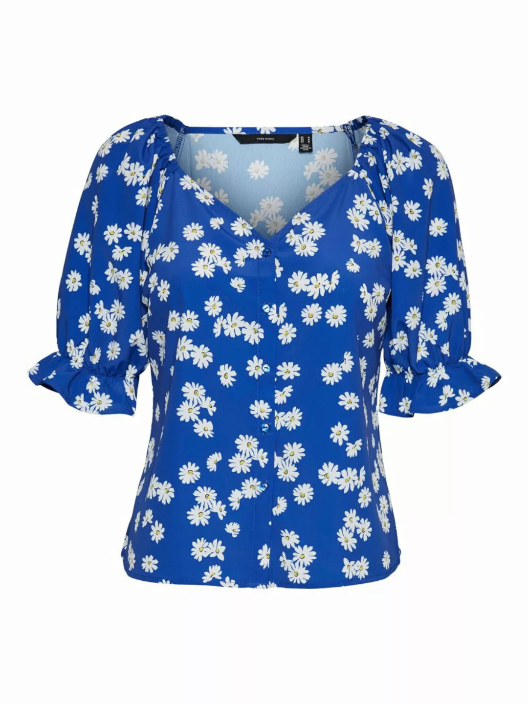 VERO MODA 2/4-arm Hemd Damen Blau günstig online kaufen