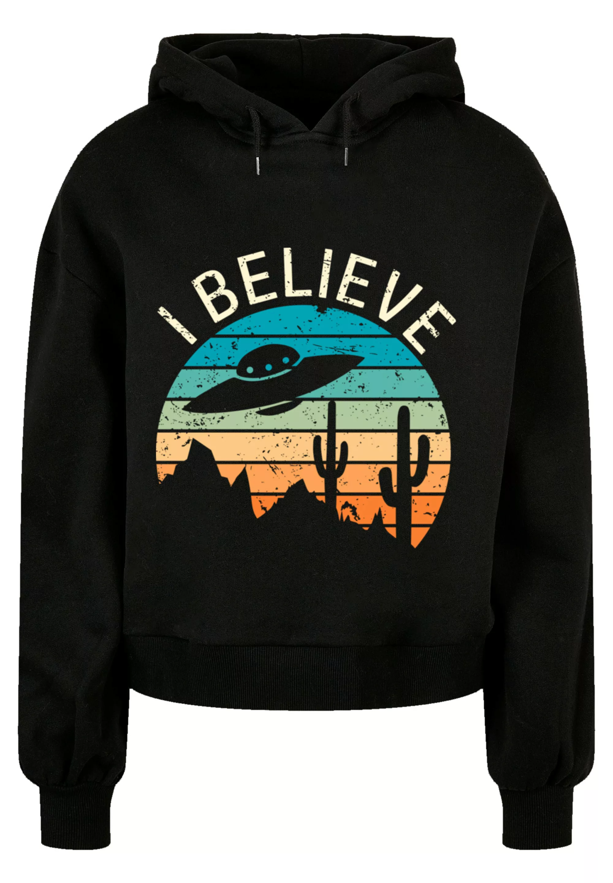 F4NT4STIC Sweatshirt "I Believe UFO Alien Sonnenuntergang", Premium Qualitä günstig online kaufen