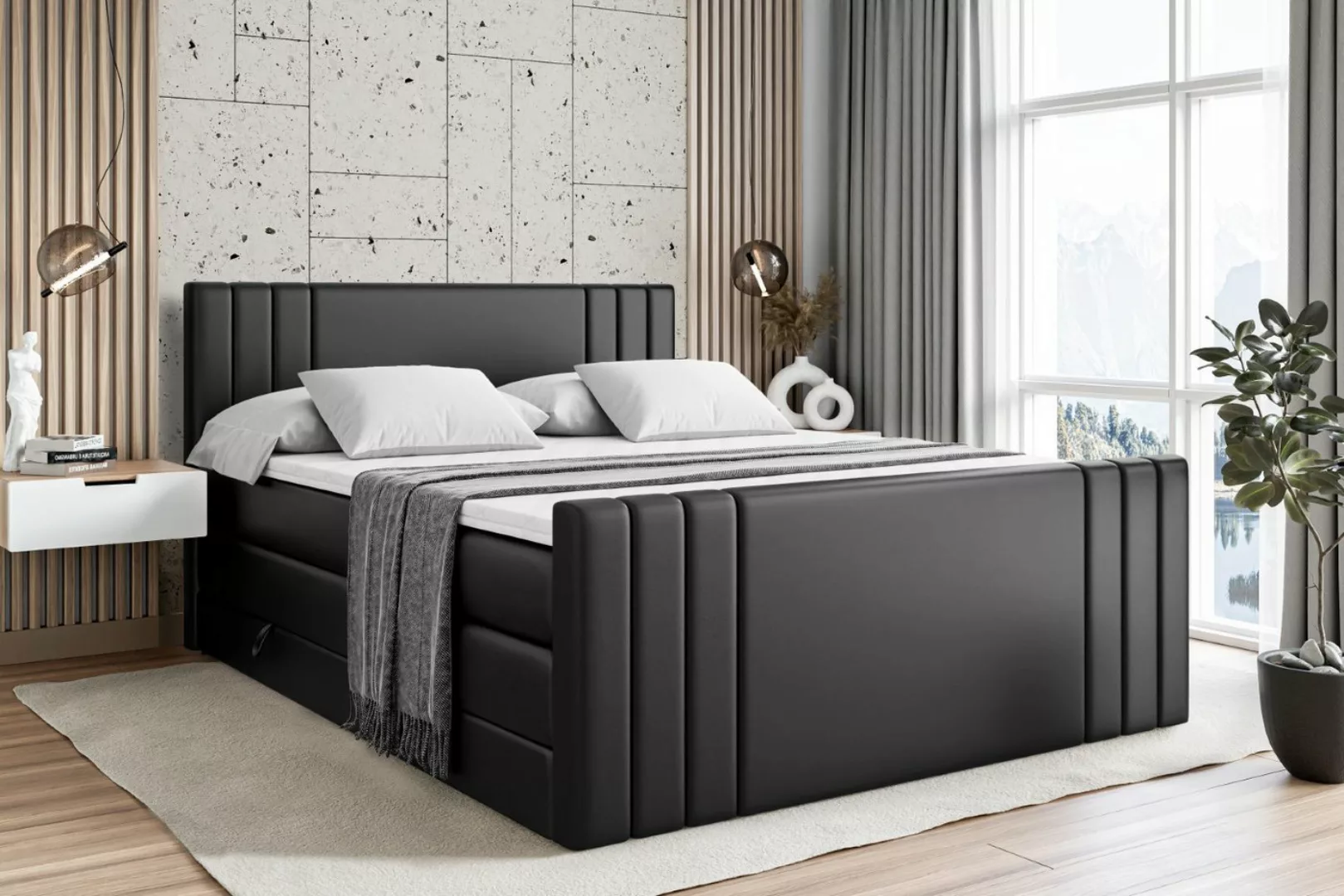 ALTDECOR Boxspringbett IDRIKO-Z KING (Multipocket-Matratze H4, H3 Matratze günstig online kaufen