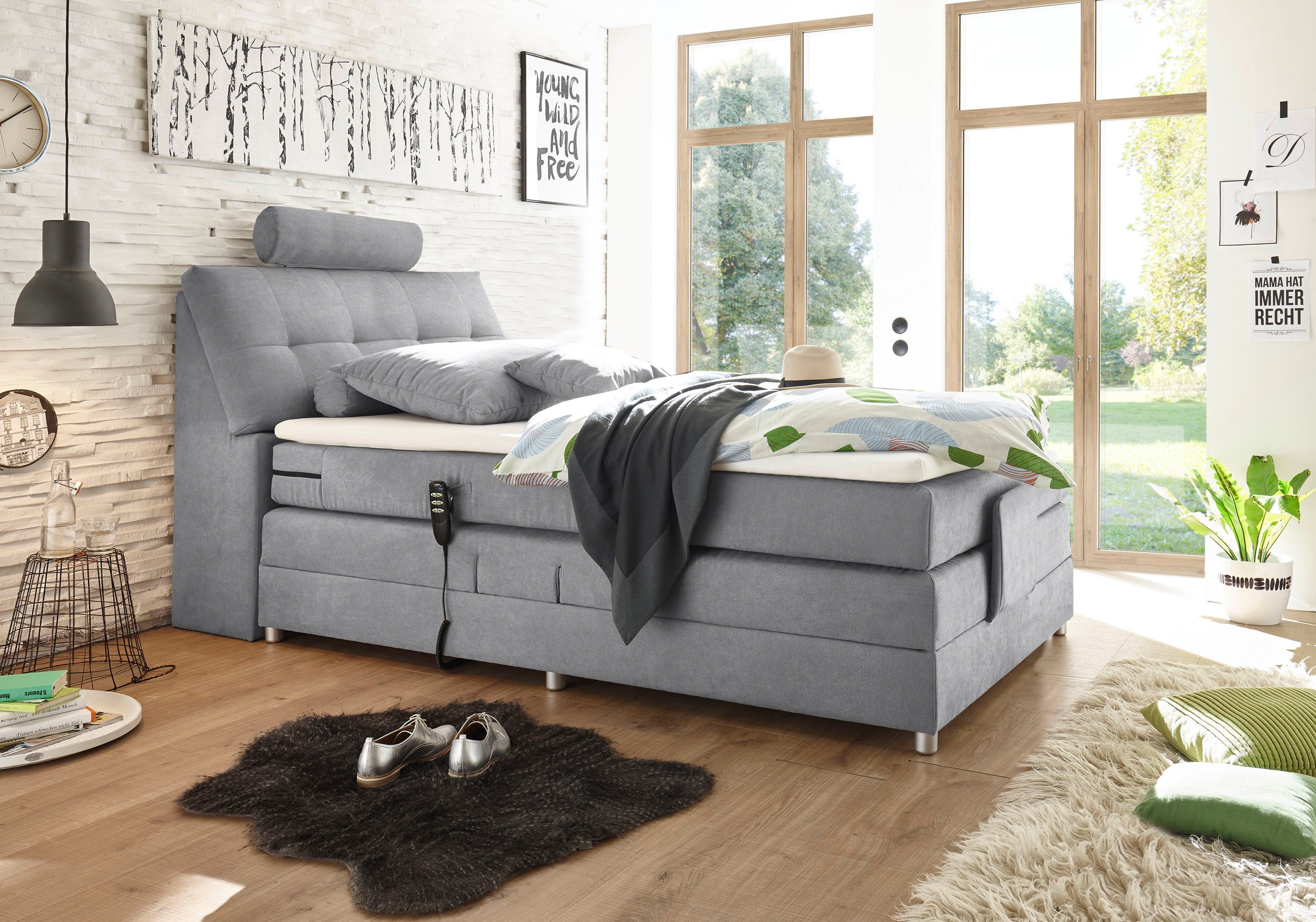 ED EXCITING DESIGN Boxspringbett Palermo, inkl. günstig online kaufen