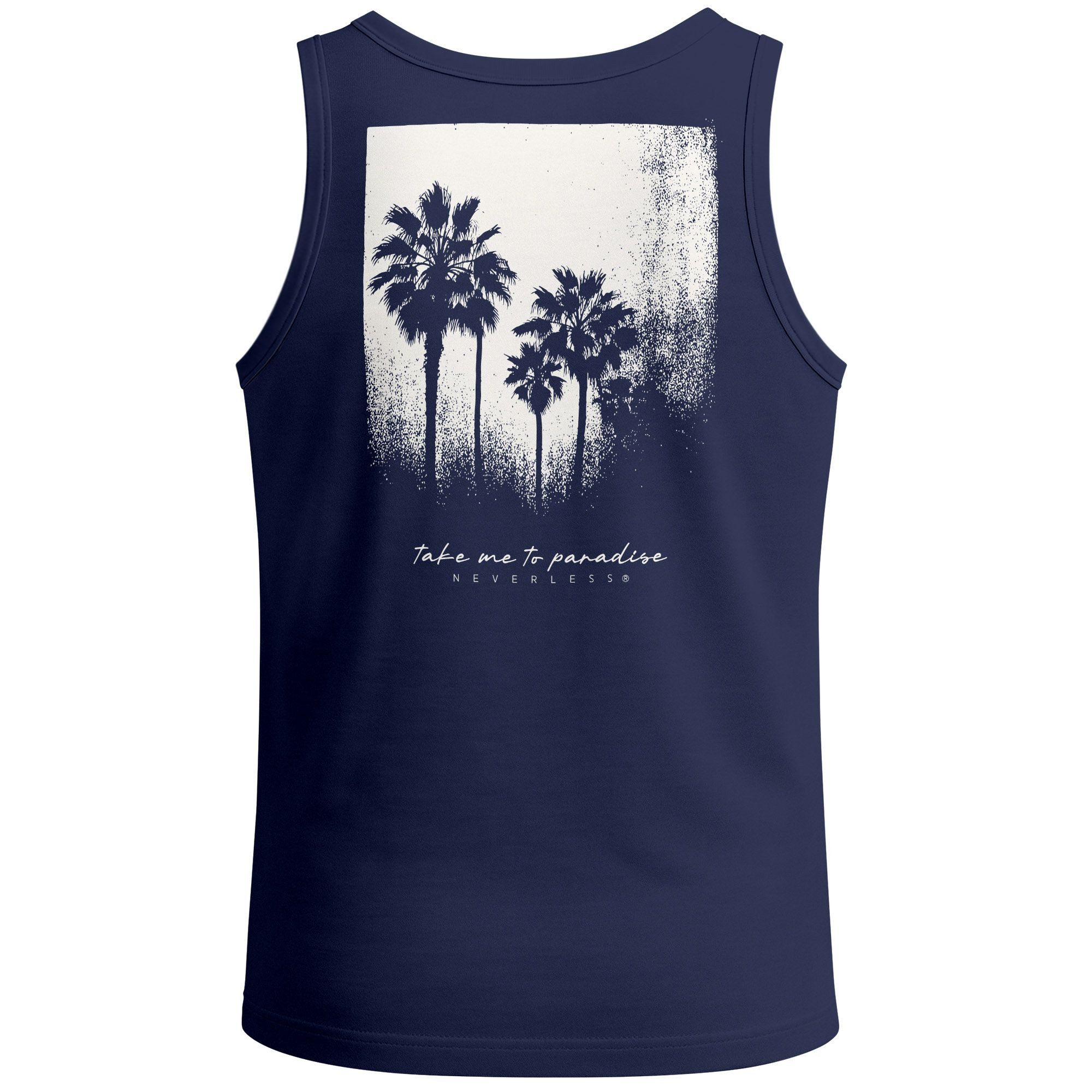 Neverless Tanktop Herren Tank-Top Backprint Sommer-Shirt günstig online kaufen