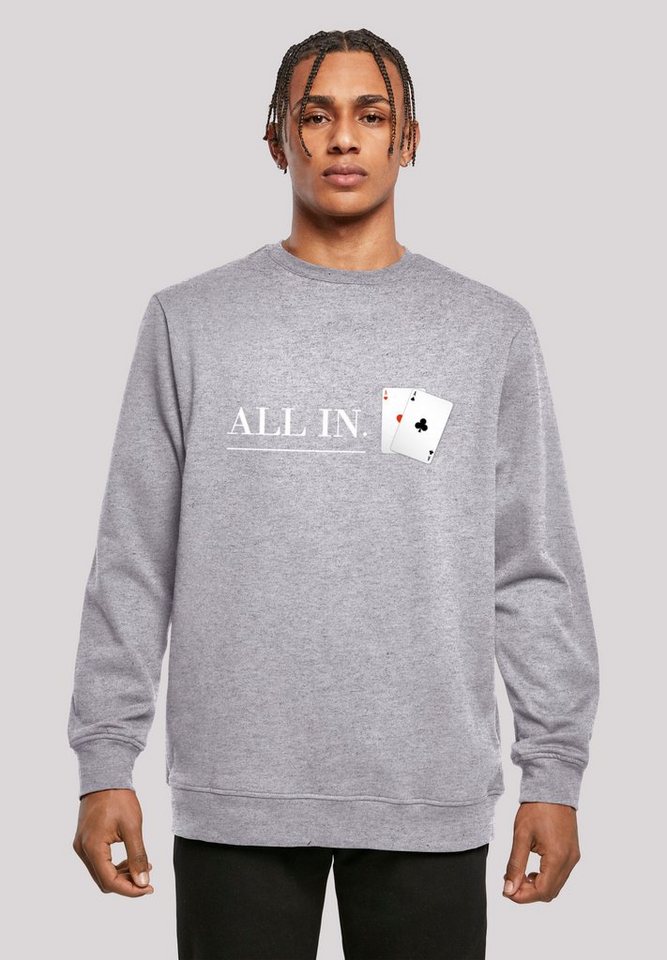 F4NT4STIC Kapuzenpullover Poker All In Karten Print günstig online kaufen