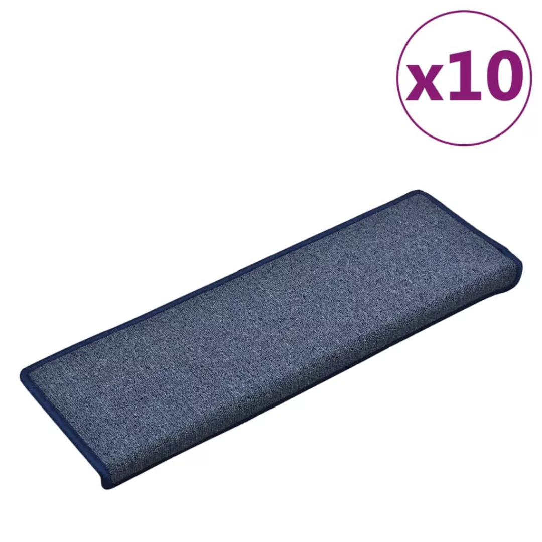 Vidaxl Stufenmatten 10 Stk. 65x25 Cm Blau günstig online kaufen