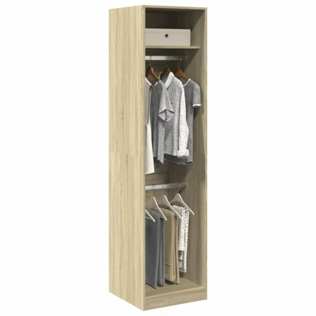 vidaXL Kleiderschrank Kleiderschrank Sonoma Eiche 50x50x200 cm Spanplatte günstig online kaufen