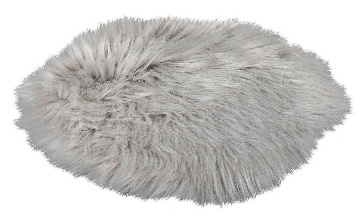Home4You Fellteppich Deko-Felle, 2er Set, Grau, günstig online kaufen