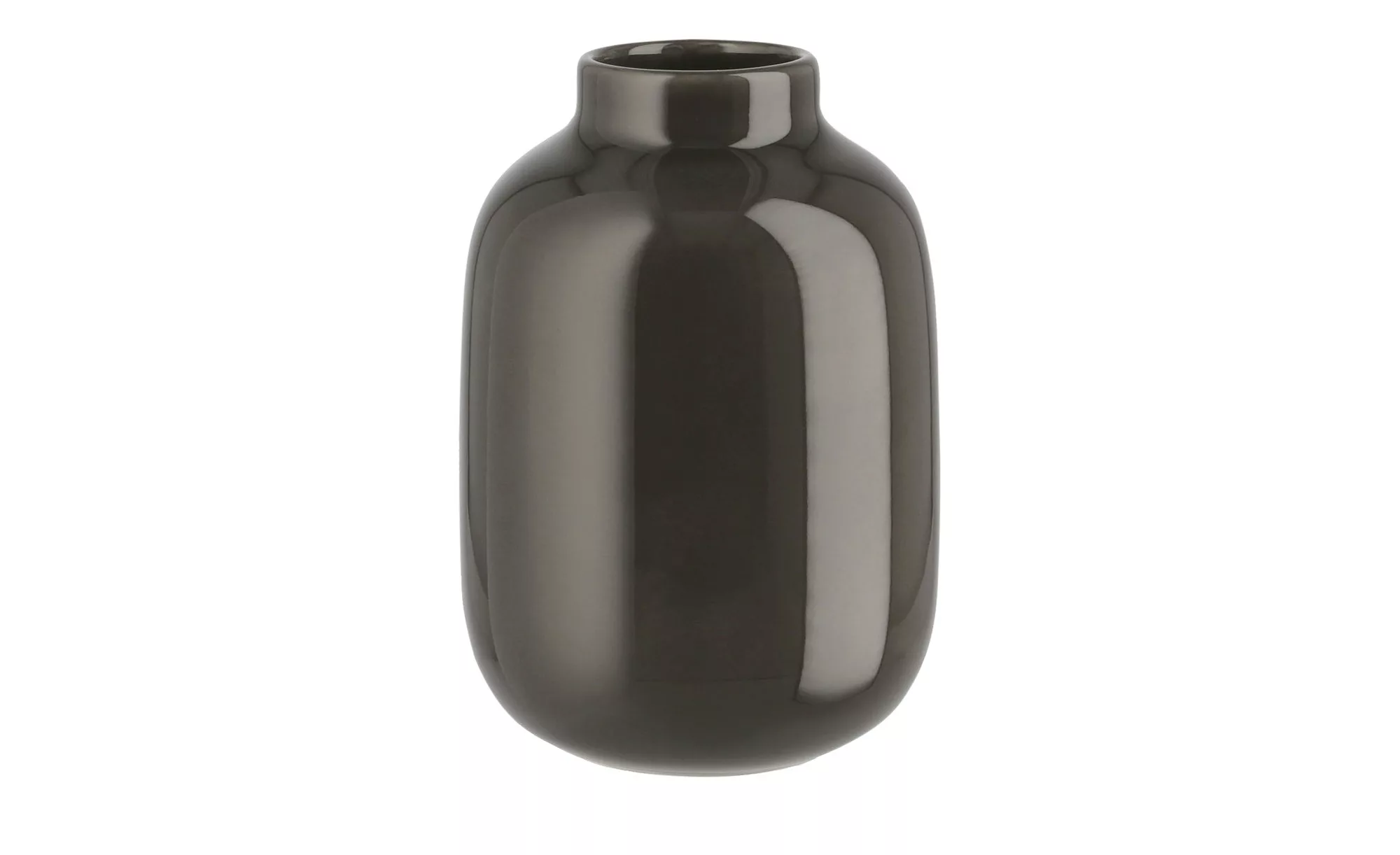 Vase - grau - Keramik - 18 cm - Dekoration > Vasen - Möbel Kraft günstig online kaufen