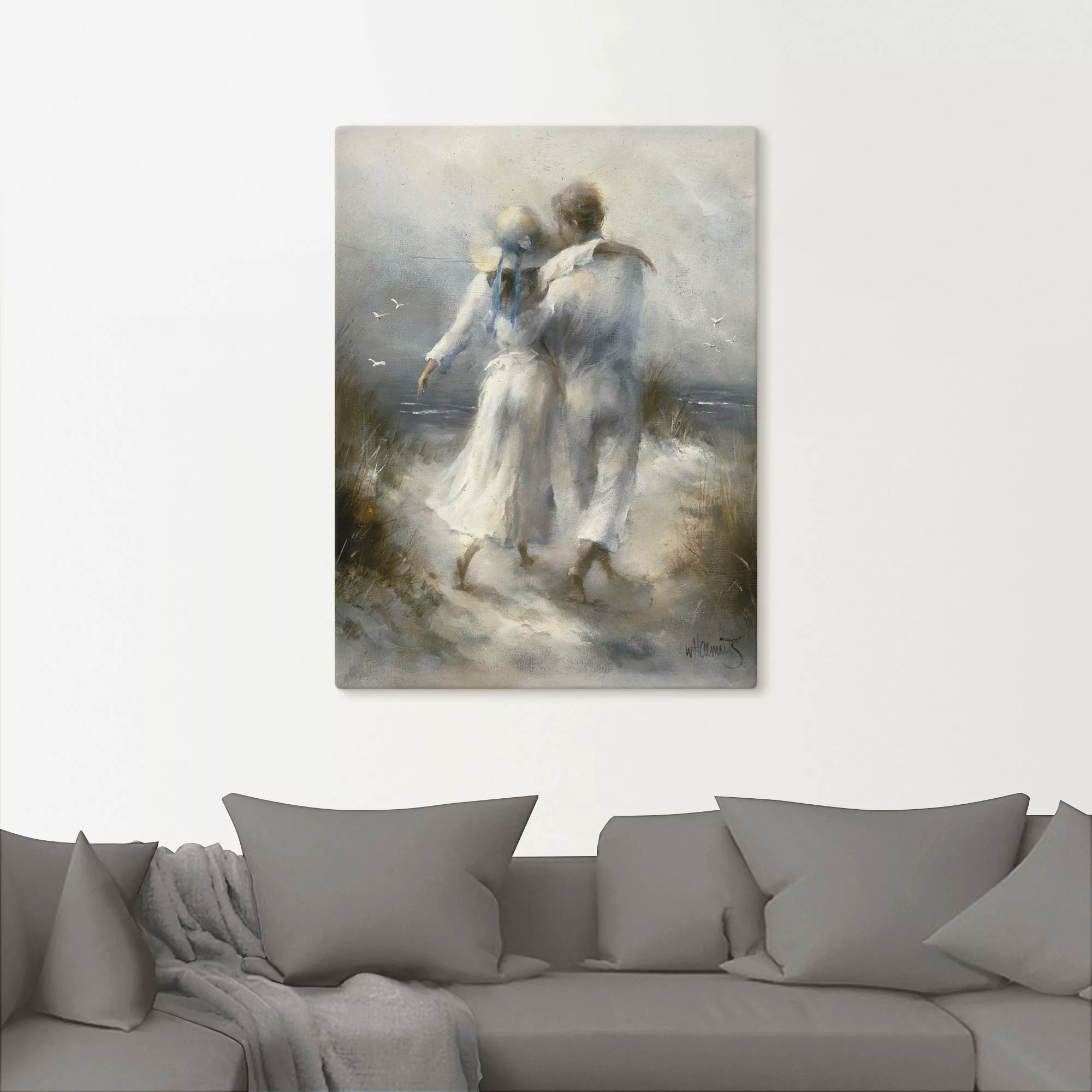 Artland Wandbild »Romantik«, Paar, (1 St.), als Leinwandbild, Poster, Wanda günstig online kaufen