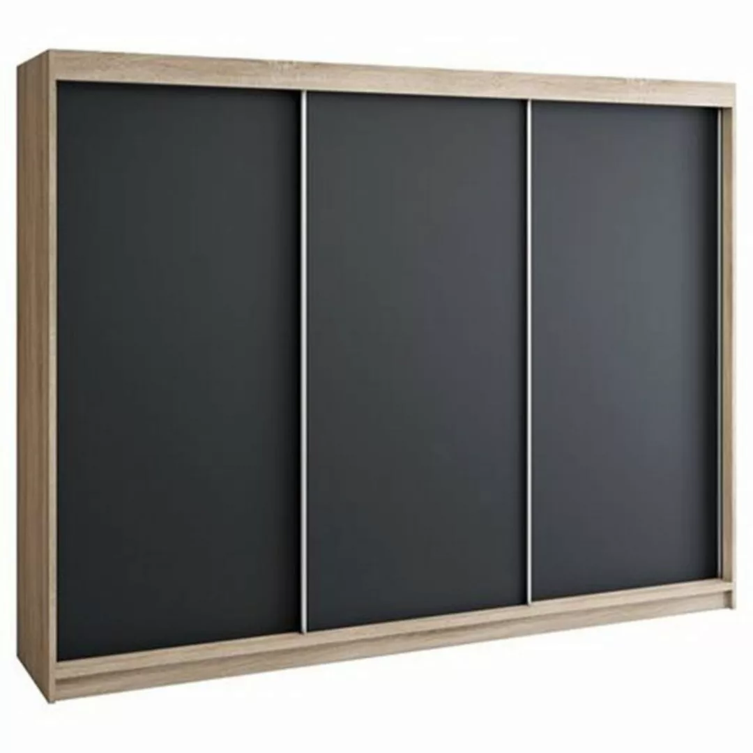 A&J MöbelLand GmbH Schwebetürenschrank MERI 200 cm 3-türig Schrank mit 4 Sc günstig online kaufen