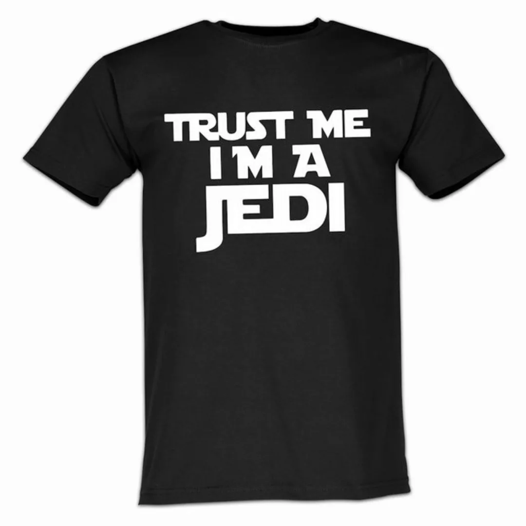 Lustige & Witzige T-Shirts T-Shirt T-Shirt Trust me I am a Jedi Shirt Logo günstig online kaufen