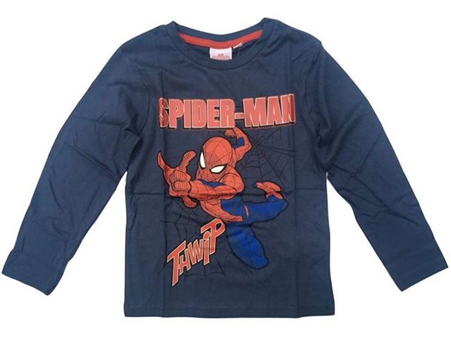 Spiderman Langarmshirt Spiderman Langarmshirt marine blau günstig online kaufen