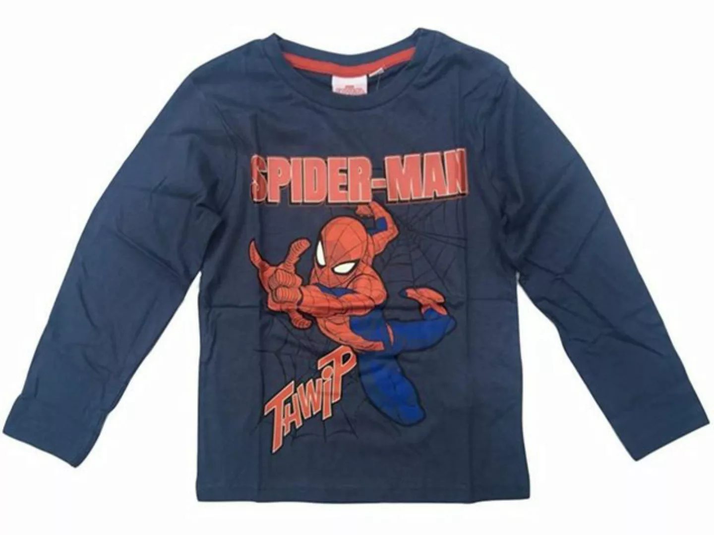 Spiderman Langarmshirt Spiderman Langarmshirt marine blau günstig online kaufen