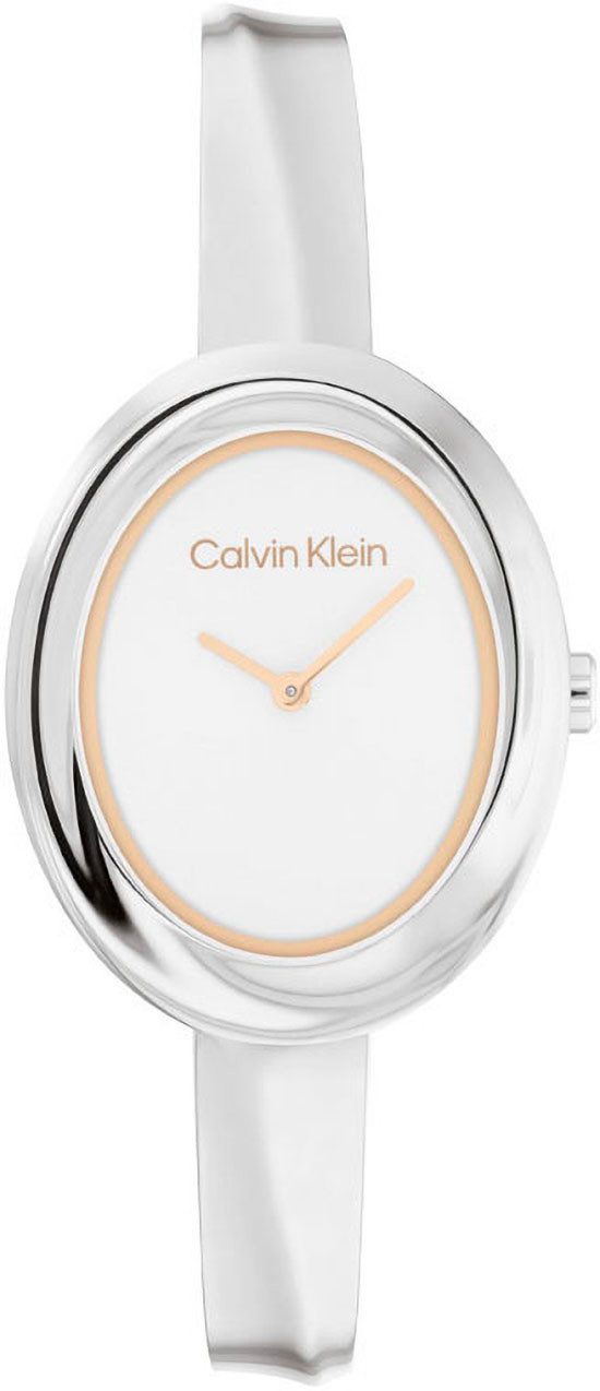Calvin Klein Quarzuhr TWISTED BEZEL BANGLE günstig online kaufen