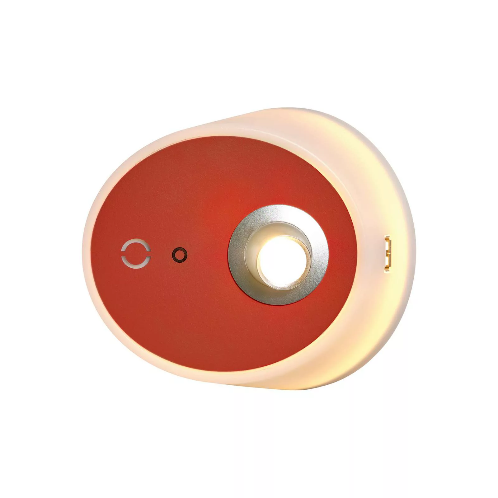 LED-Wandlampe Zoom, Spot, USB-Ausgang, terracotta günstig online kaufen